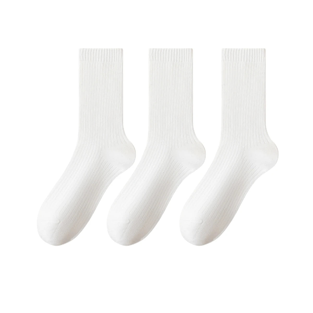 Polyester Elastane Women Mid Tube Casual Socks - 9