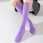 Polyester Elastane Knitted Calf Socks