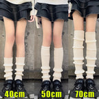 Knitted Cotton Blend Leg Warmers