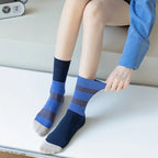 Striped Cotton Middle Tube Casual Socks