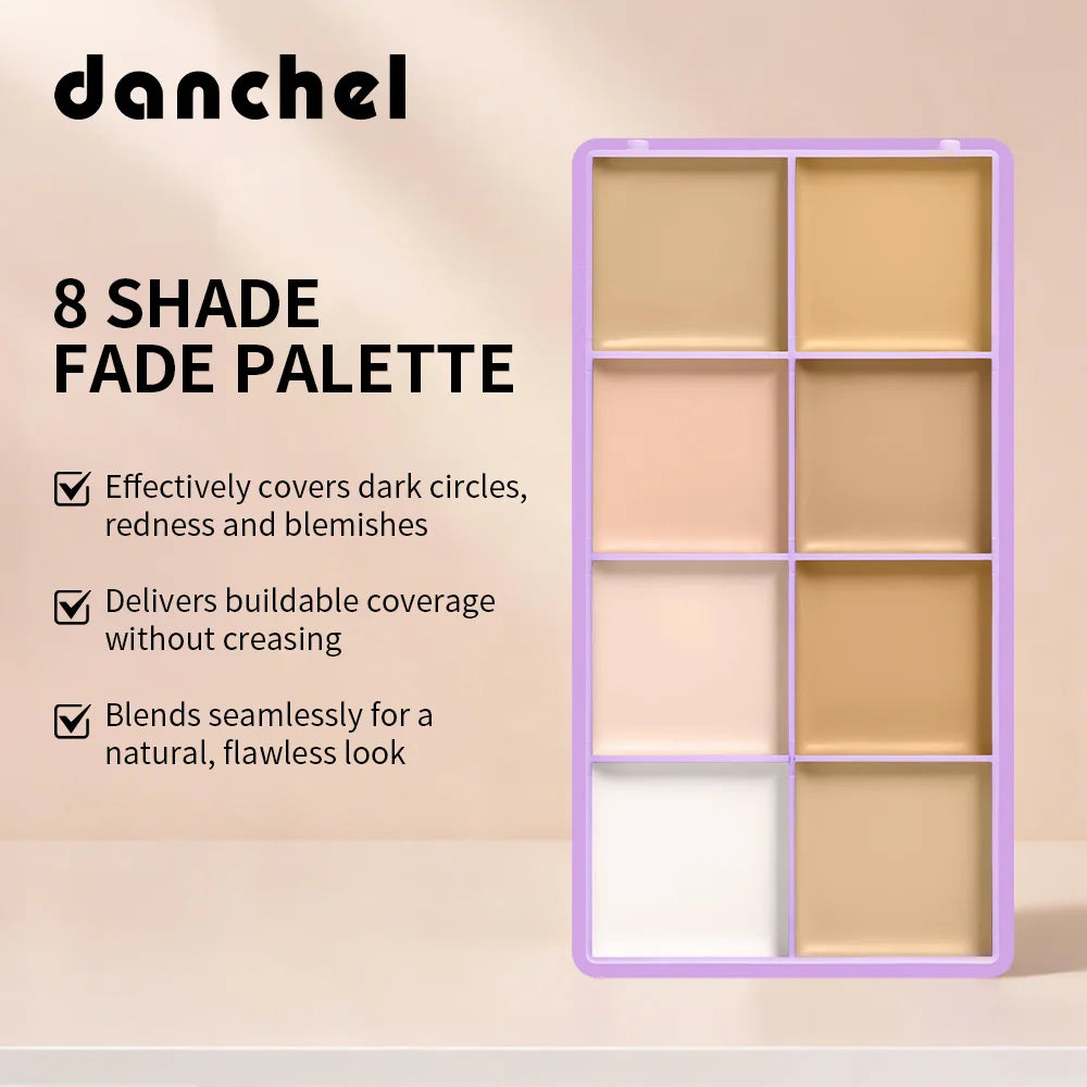8 Color Cream Concealer and Contour Makeup Palette - 10