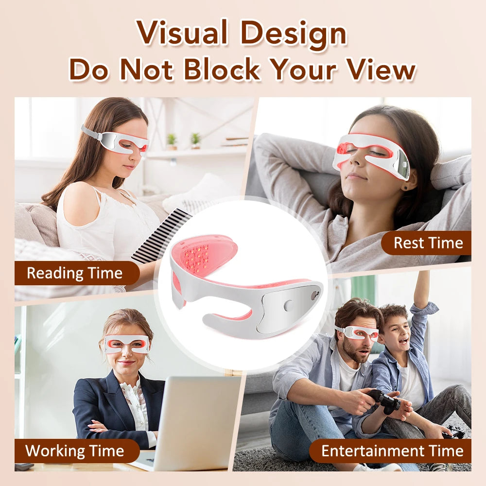 3D LED Red Light Vibration Eye Massager for Fatigue Relief - 6