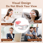 3D LED Red Light Vibration Eye Massager for Fatigue Relief