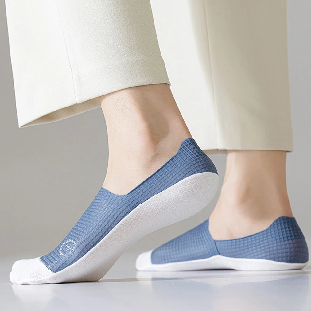 Cotton Blend Low Cut Breathable Invisible Socks - 15