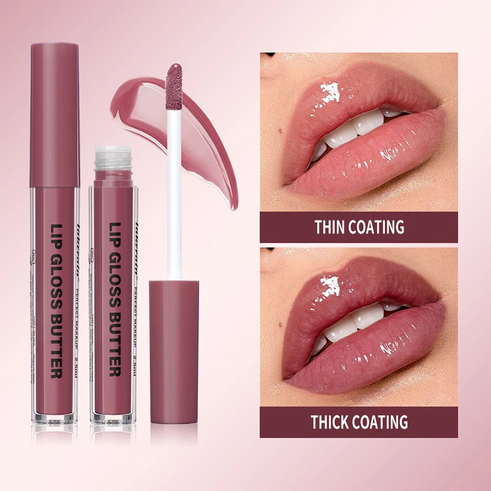 Moisturizing Liquid Lip Gloss Butter With High Shine Finish