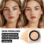 Matte Finish Loose Setting Powder Makeup With Puff