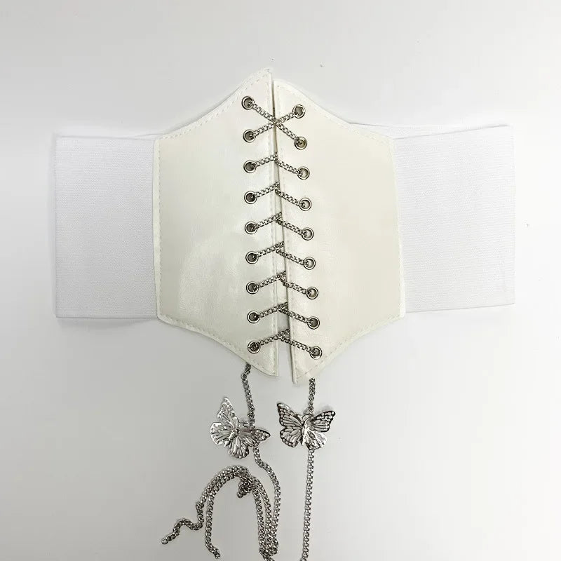 Synthetic Leather Waist Cincher Corset Belt