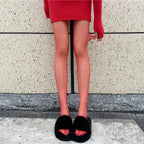 Red Nylon Polyester Slim Tights
