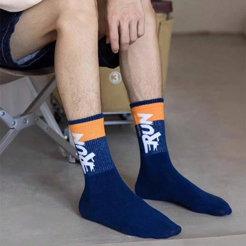 Polyester Spandex Crew Sports Socks