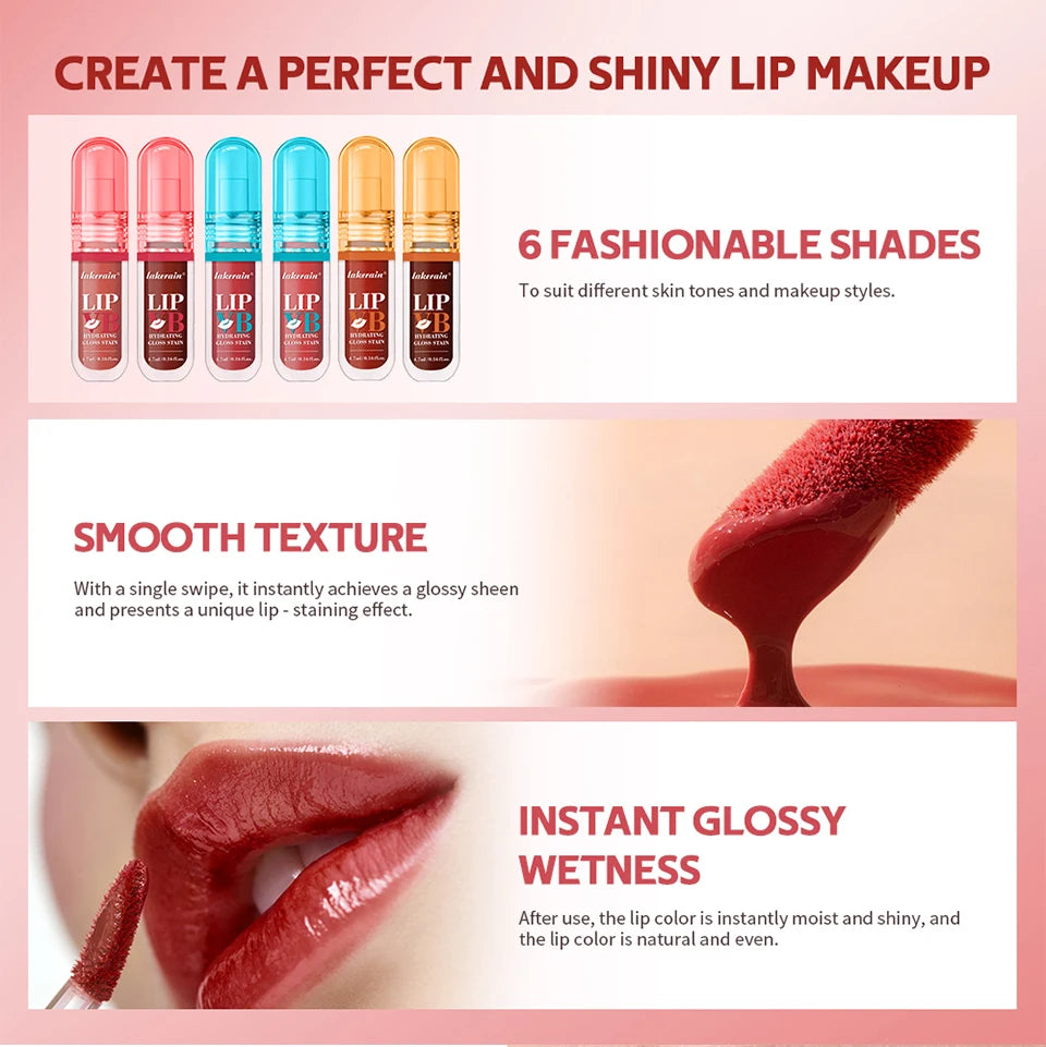 Hydrating Lip Gloss Stain Long Lasting Moisturizing Tint - 10
