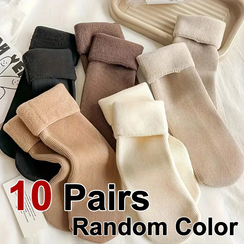 Polyester Elastane Thick Thermal Socks