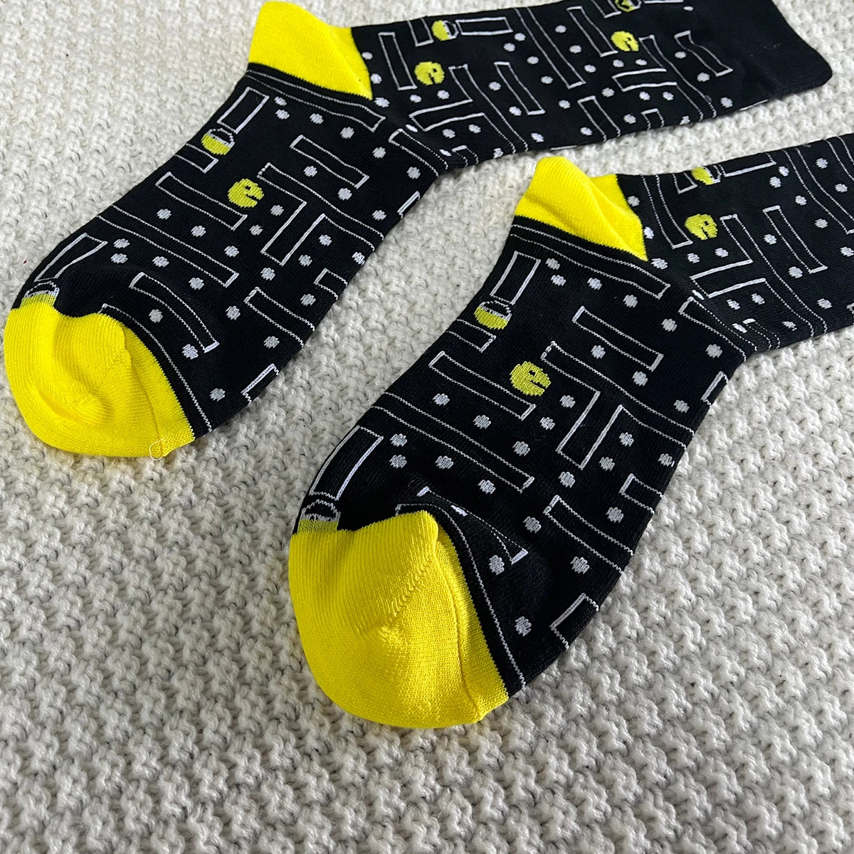 Cotton Blend Unisex Gaming Pattern Crew Socks - 5