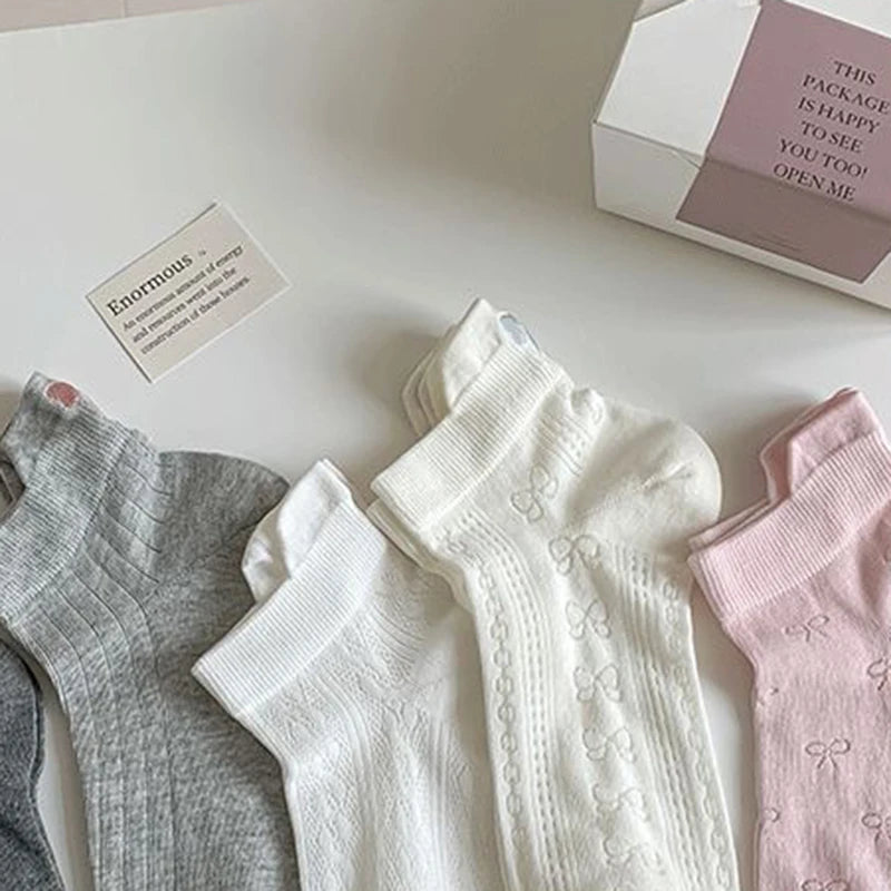 Polyester Elastane Low Cut Mesh Socks - 6