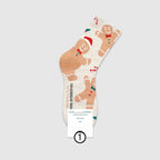 Cotton Christmas Pattern Mid Tube Socks