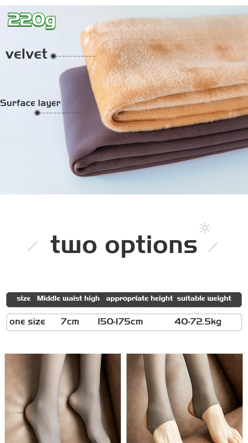 Polyester Elastane Thermal Pantyhose Winter Warm Tights
