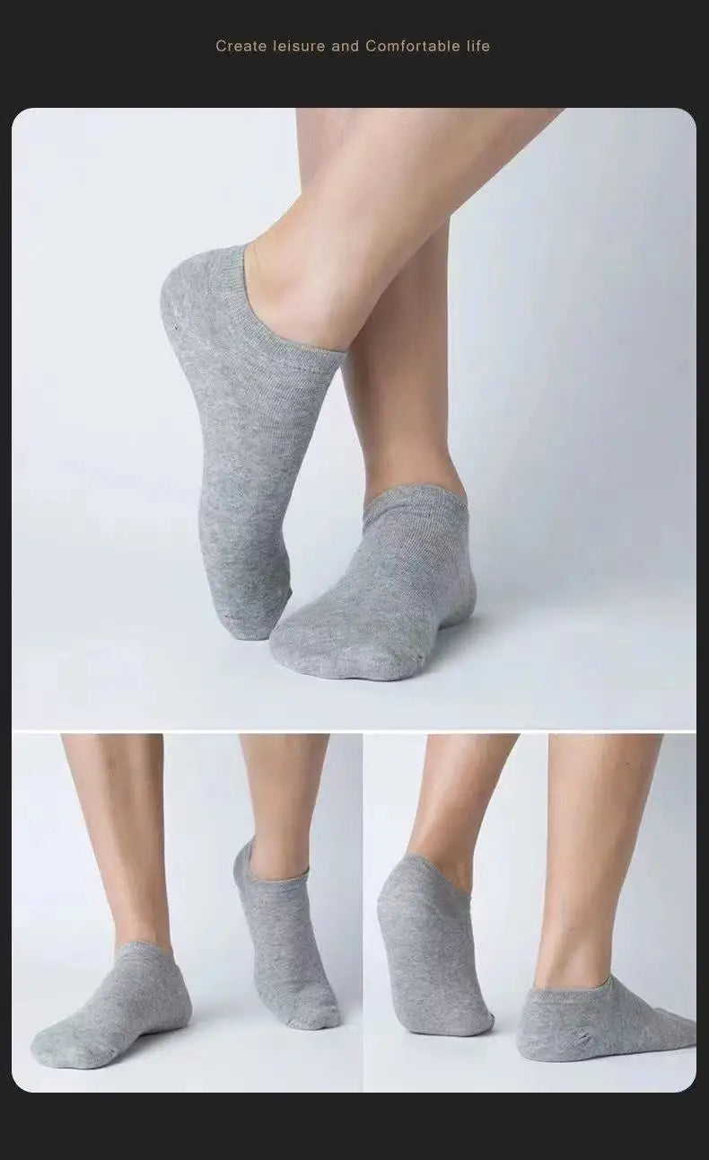 Polyester Nylon Ankle Socks Five Pack - 18