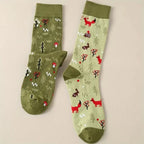Cotton Blend Mid Tube Animal Pattern Casual Socks