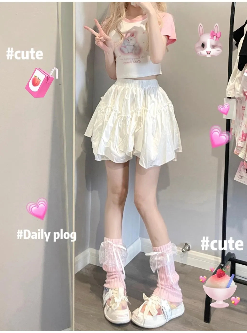 Acrylic Knitted Lace Bow Leg Warmers