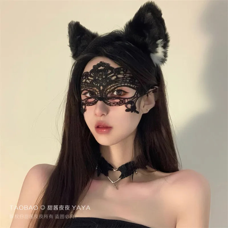 Nylon Lace Eye Mask for Costume Parties