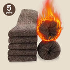 Mens Polyester Spandex Knit Crew Socks