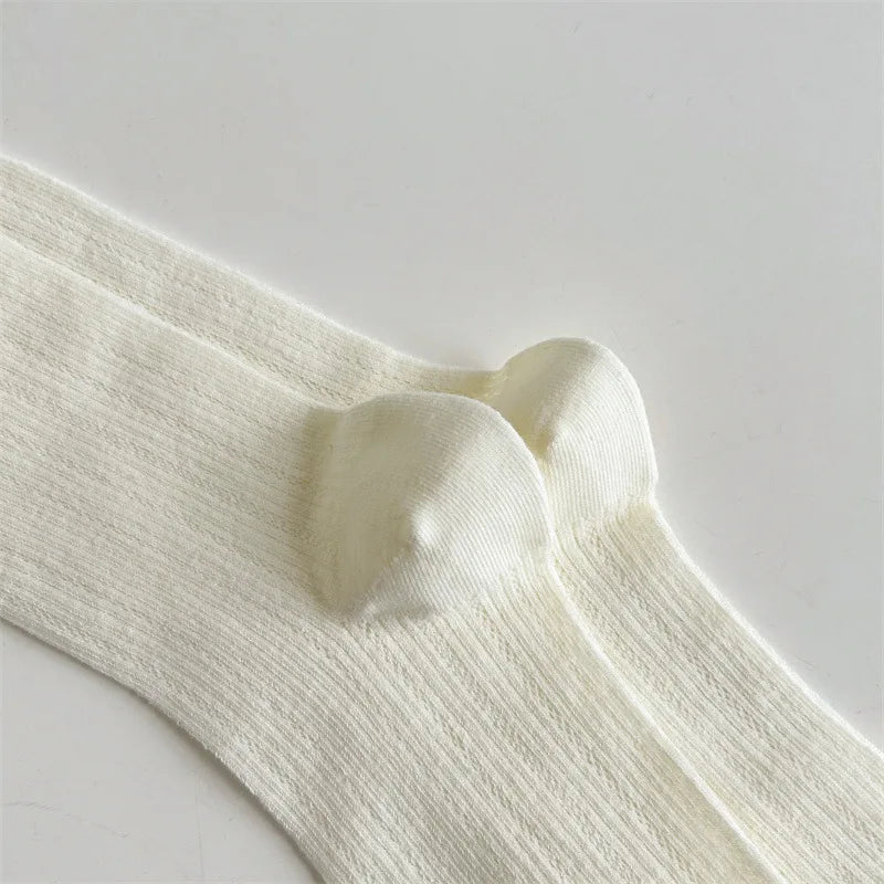 Cotton Blend Breathable Casual Socks For Women