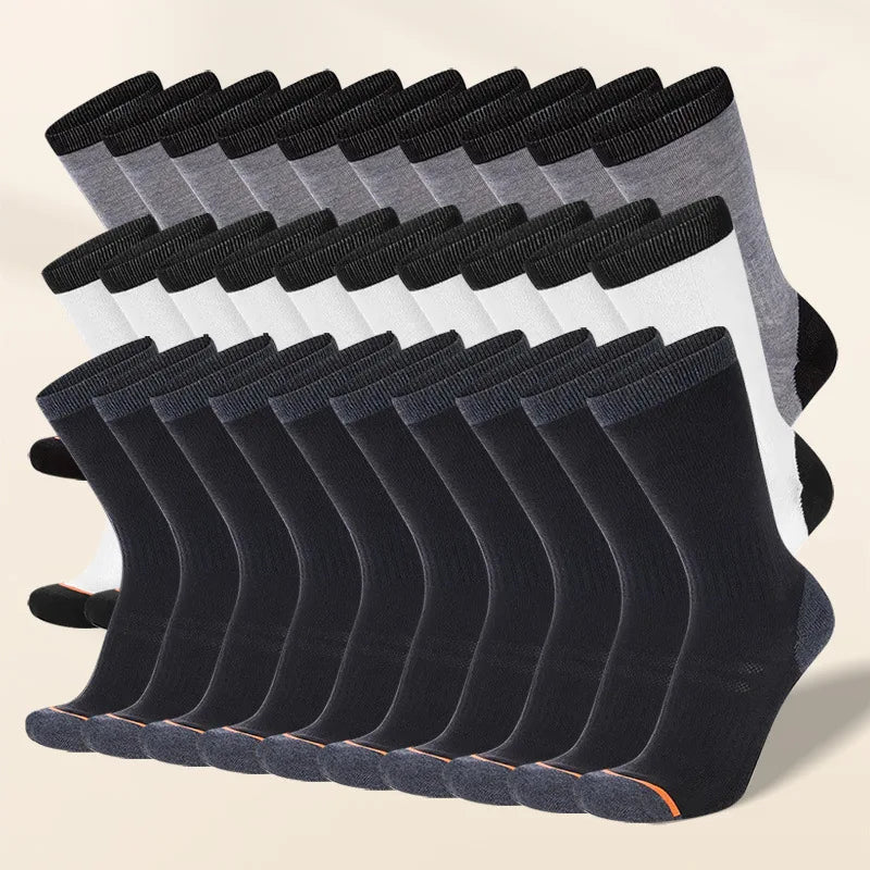 Polyester Elastane Crew Socks For Men