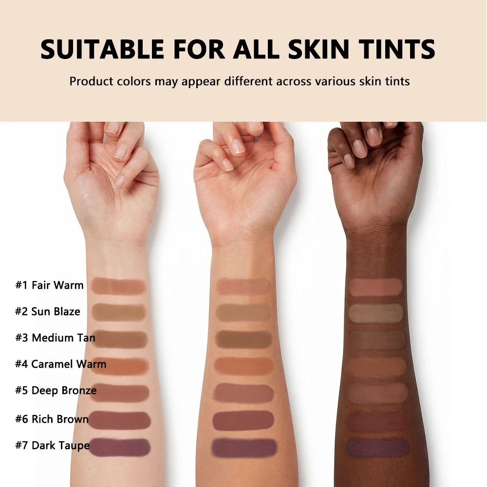 Pressed Powder Bronzer Matte Contour Makeup - 6