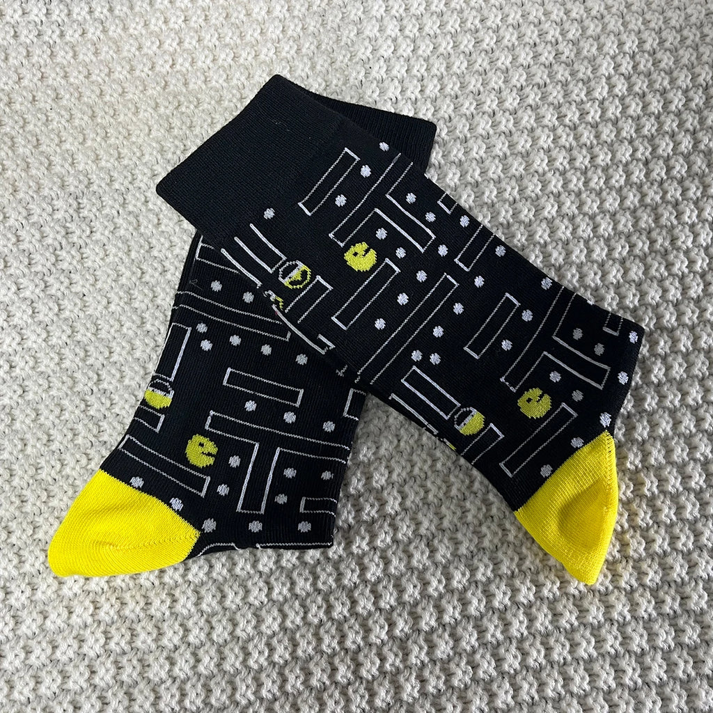 Cotton Blend Unisex Gaming Pattern Crew Socks