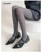 Polka Dot Nylon Pantyhose Tights for Women