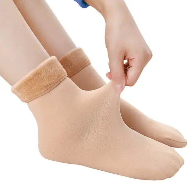 Polyester Fleece Lined Thick Winter Socks - 23