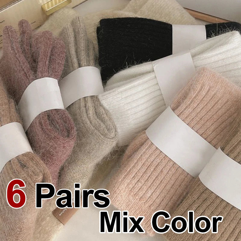 Polyester Elastane Warm Winter Mid Tube Socks - 17