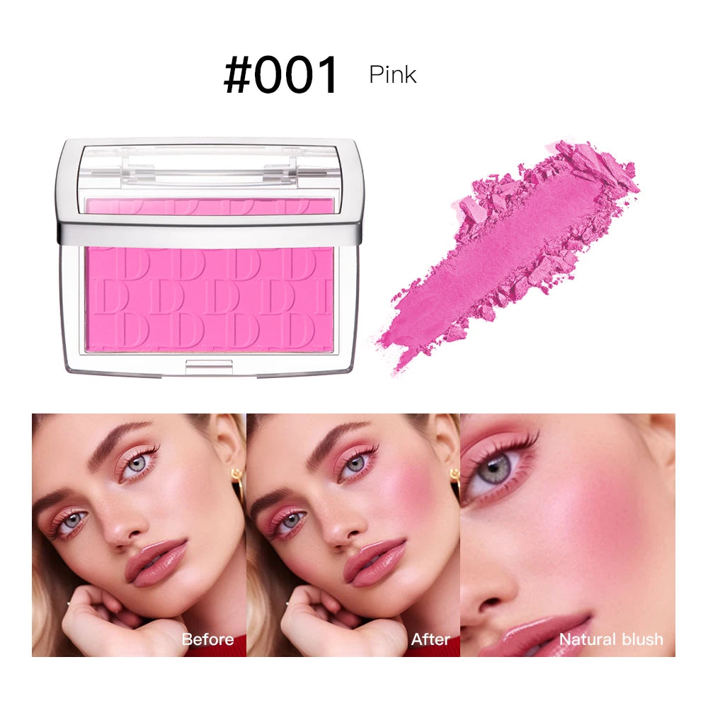 Matte Embossed Powder Blush Palette for Natural Cheek Color