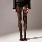Geometric Pattern Mesh Nylon Pantyhose Tights