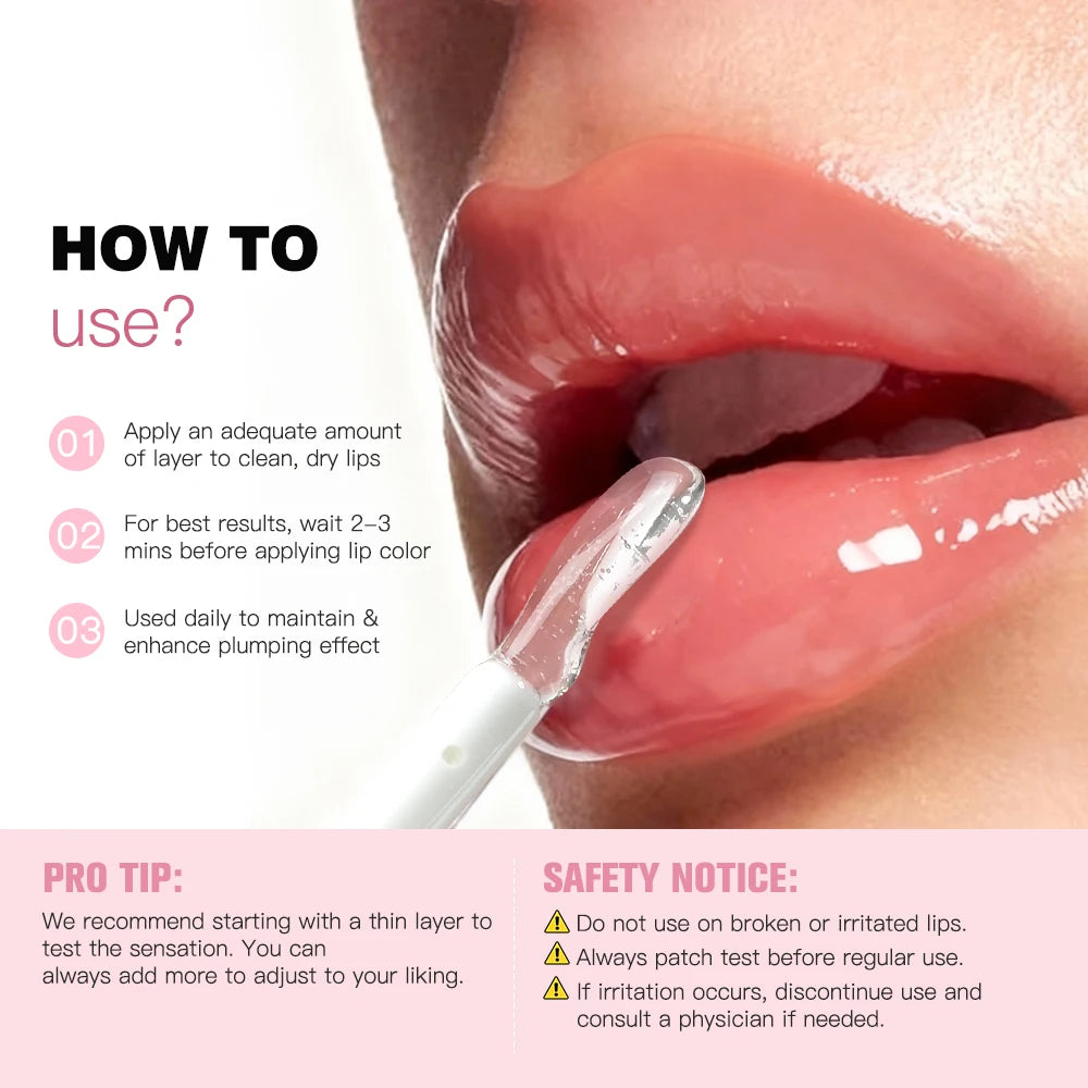 Liquid Lip Plumping Serum Moisturizing Gloss - 6
