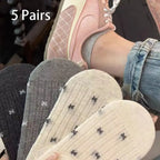 5 Pack Women Polyester Elastane Low Cut Casual Ankle Socks
