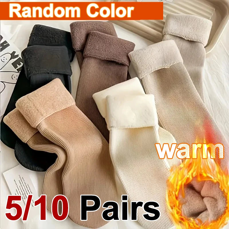 Polyester Elastane Thick Thermal Socks