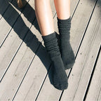 Polyester Elastane Women Slouch Crew Socks