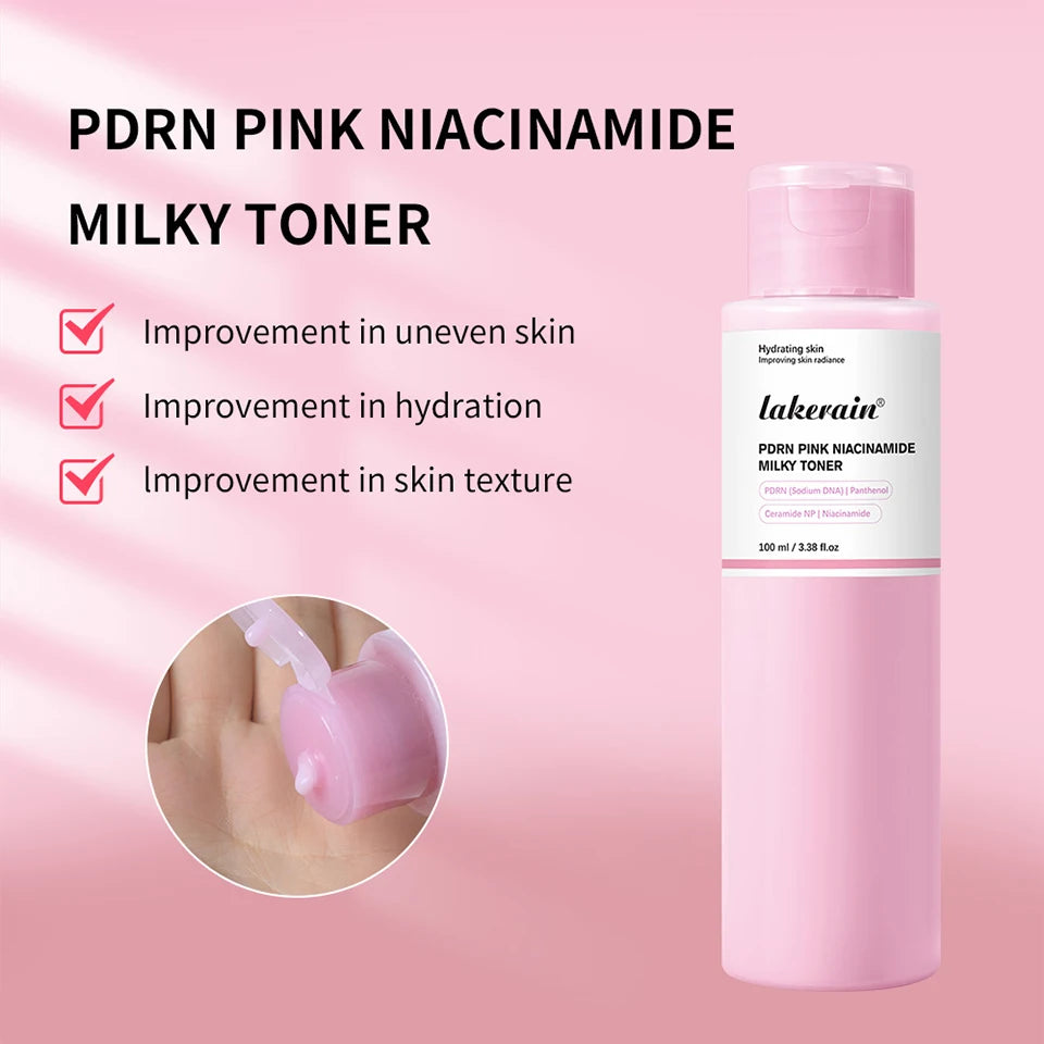 PDRN Niacinamide Milky Facial Toner Hydrating Skincare Lotion