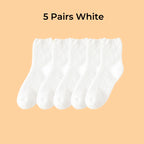 Polyester Elastane Thick Fuzzy Crew Socks for Women