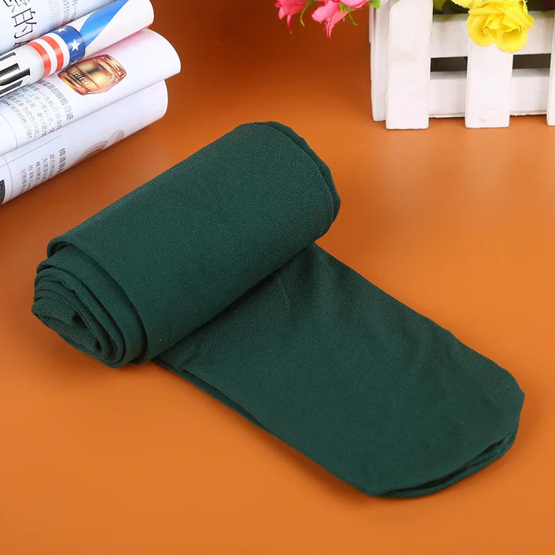 Seamless Nylon Polyester Candy Color Elastic Tights
