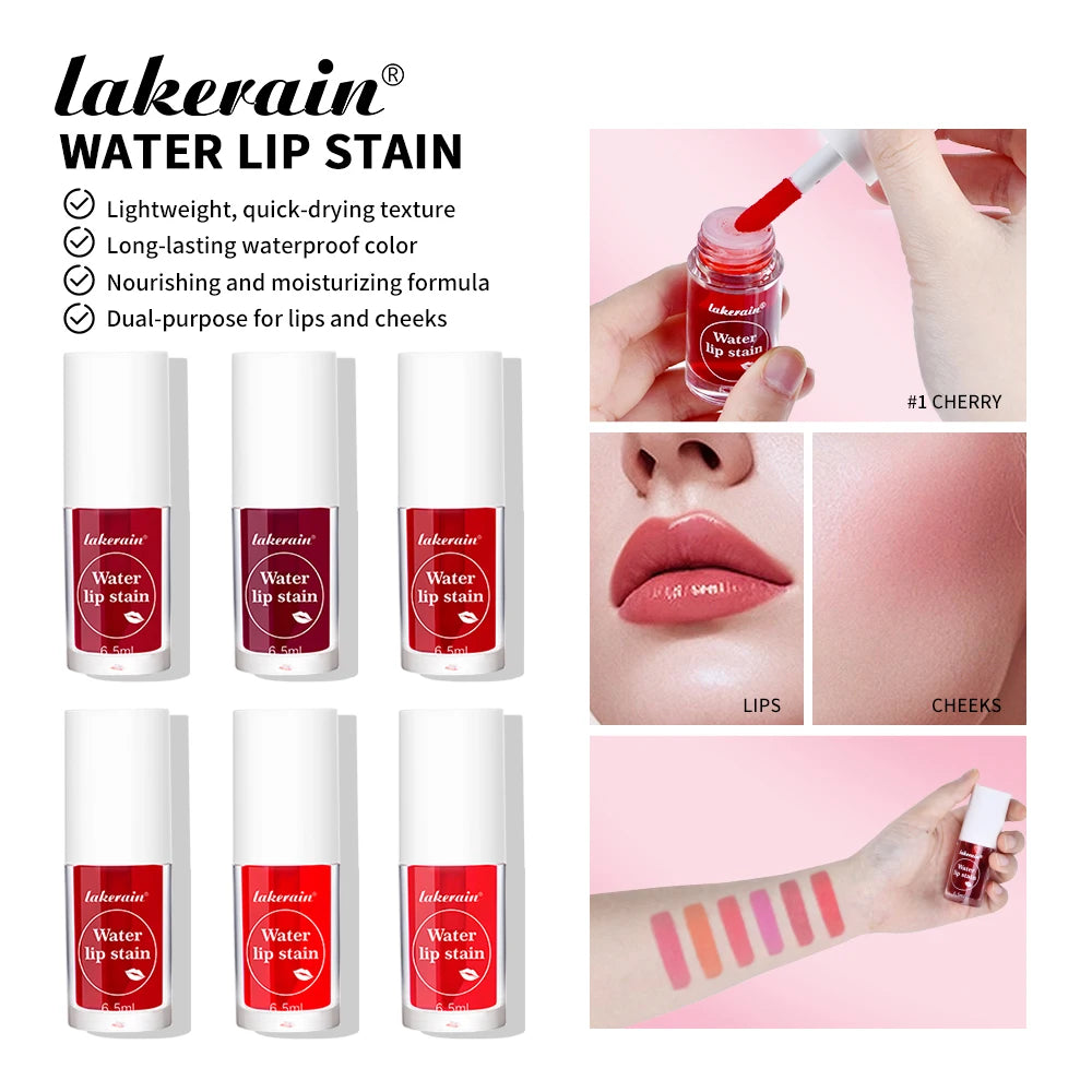 Waterproof Liquid Lip Stain And Cheek Tint