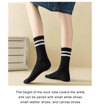 Polyester Elastane Blend Women Mid Tube Sports Socks