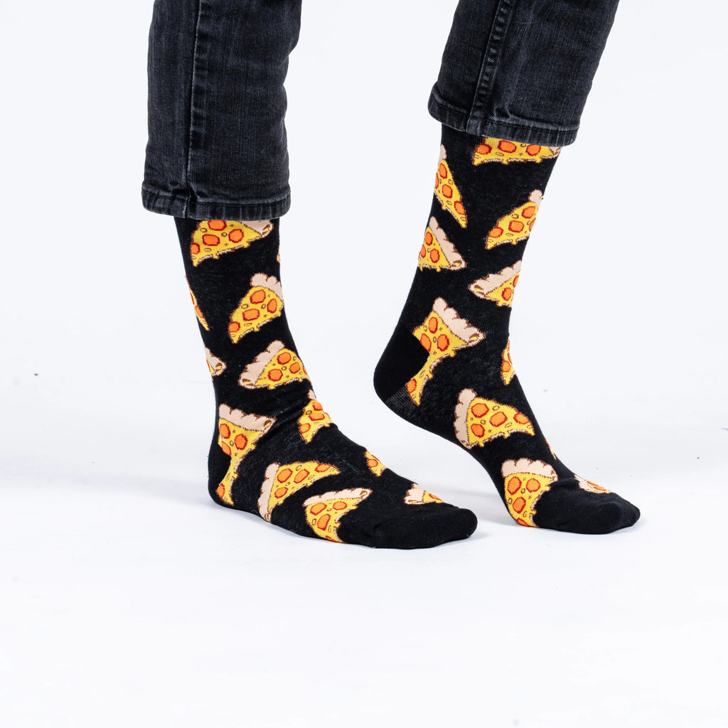 Unisex Polyester Crew Socks Food Pattern