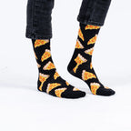 Unisex Polyester Crew Socks Food Pattern