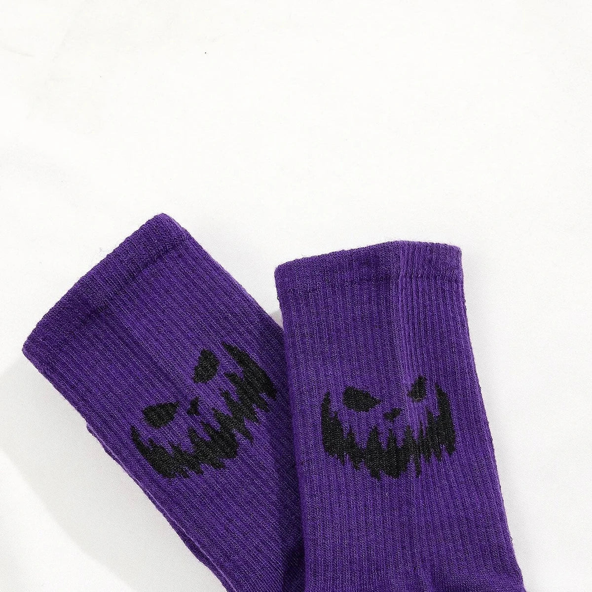 Unisex Halloween Themed Polyester Crew Socks