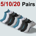Polyester Elastane Low Cut Casual Mens Socks