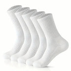 Polyester Elastane Blend Mens Crew Socks Multi Pack
