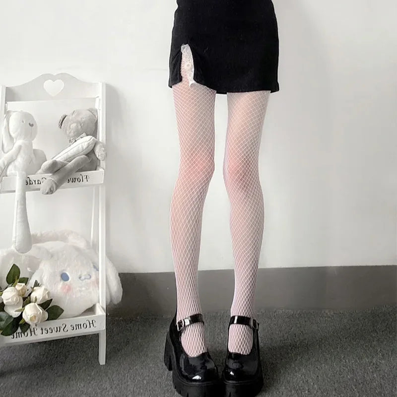 Nylon Fishnet Pantyhose Stretchy Mesh Tights