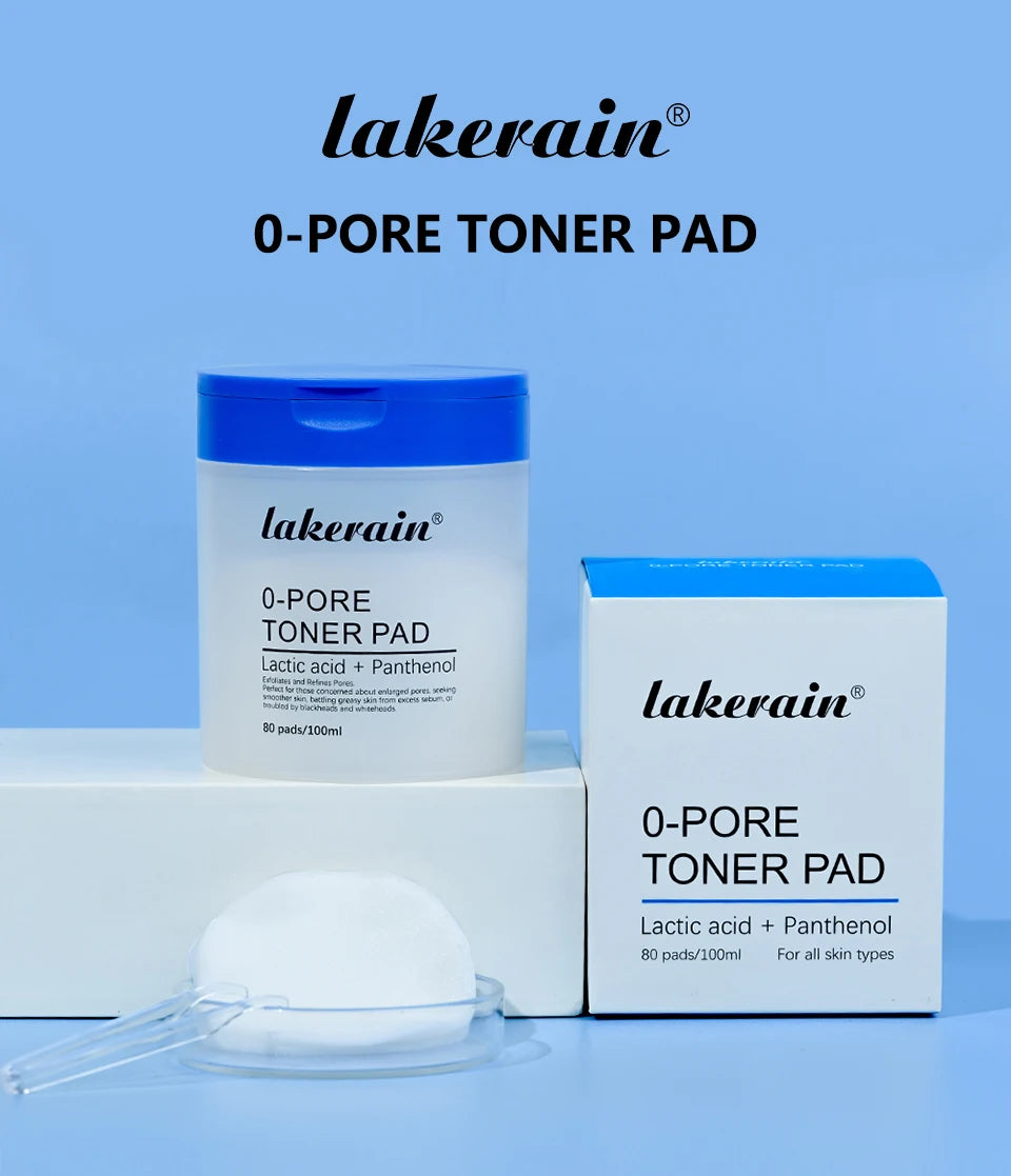 Pore Refining Toner Pads and Peptide Facial Serum Skin Care Set