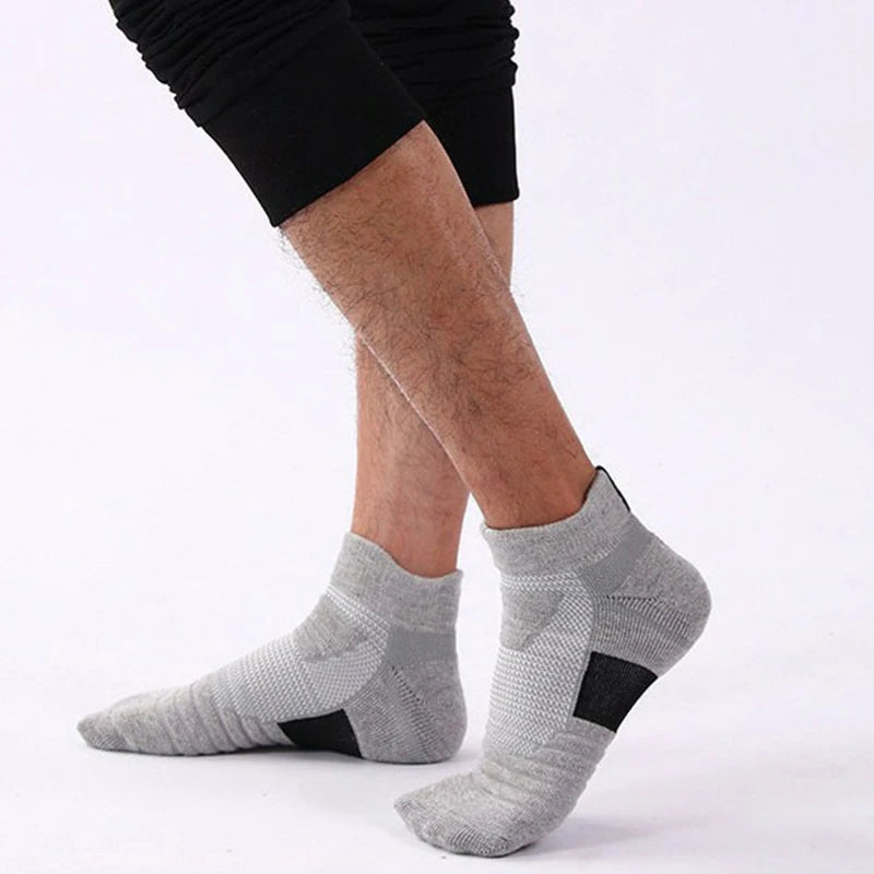 Polyester Elastane Athletic Ankle Socks